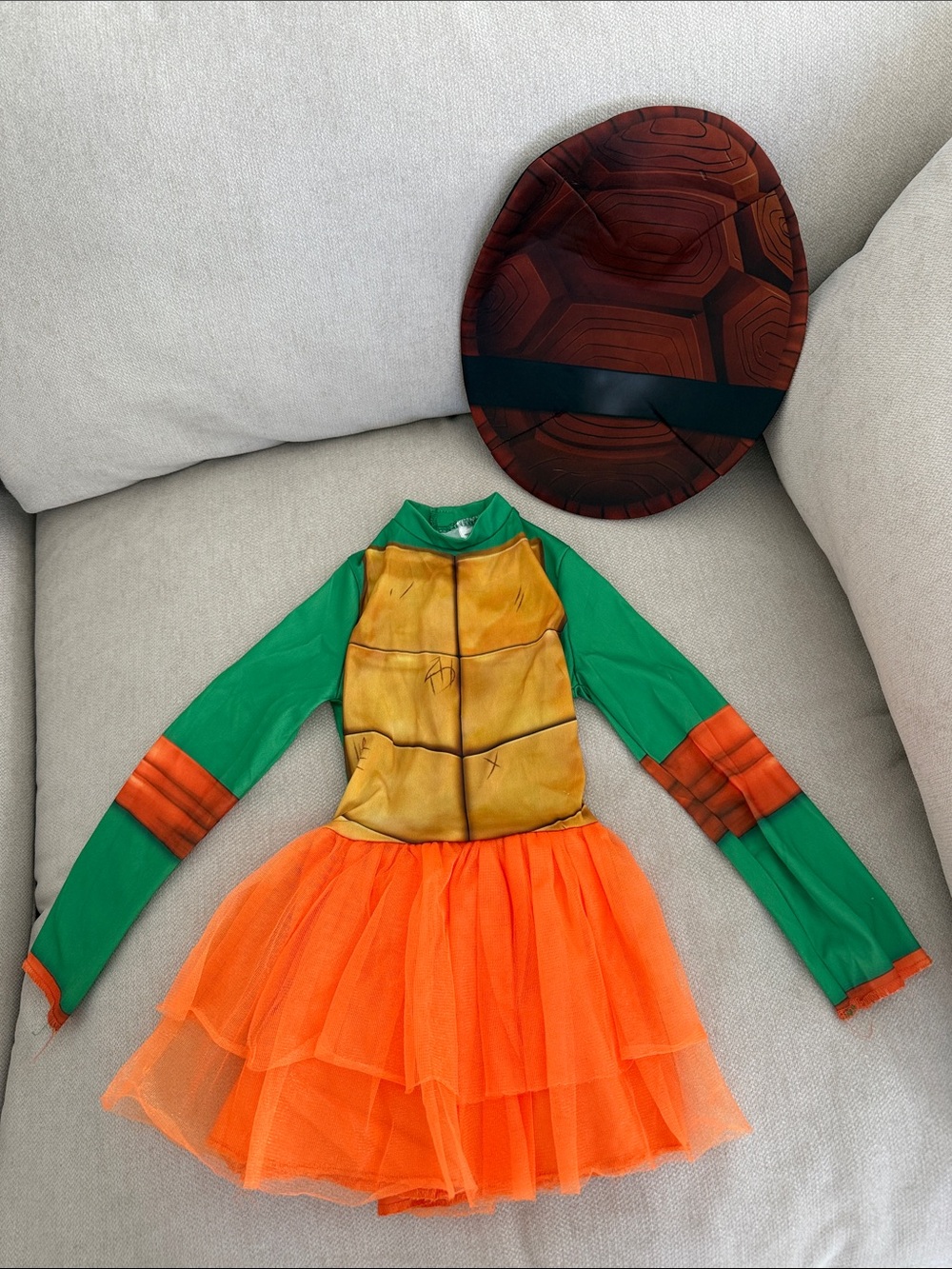 Toddler Girls Ninja Turtles Michelangelo Costume